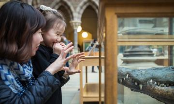 Children using a sextant