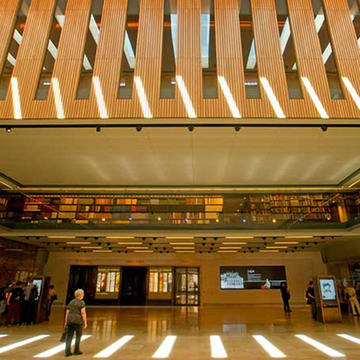 Interior view of Blackwell Hall in the Weston Library